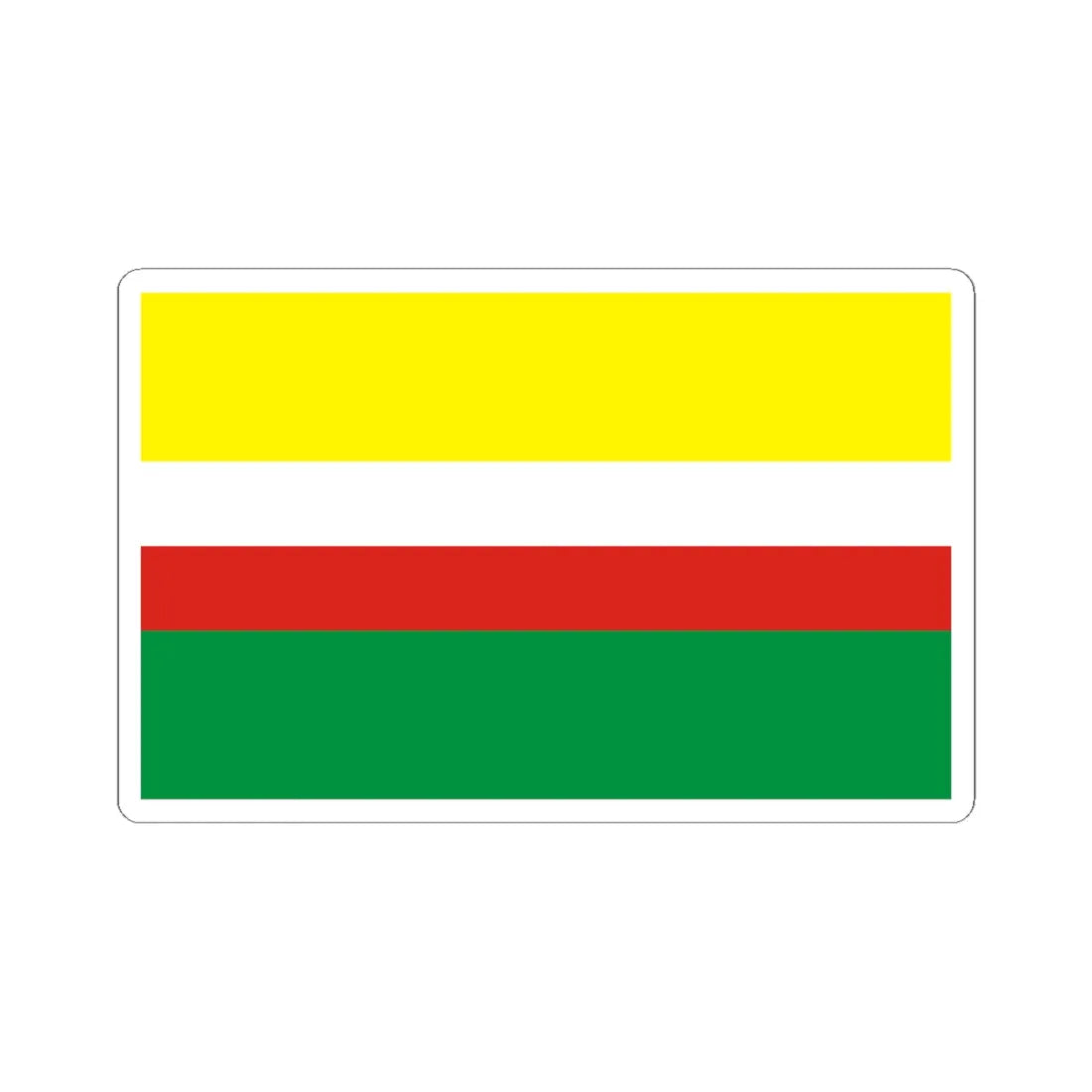 POL wojewodztwo lubuskie flag (Poland) STICKER Vinyl Kiss-Cut Decal 6 Inch White - The Sticker Space