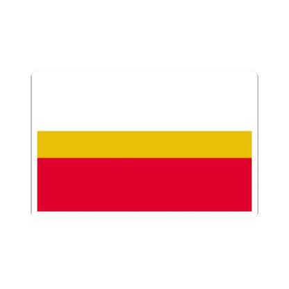 POL wojewodztwo małopolskie flag (Poland) STICKER Vinyl Kiss-Cut Decal 2 Inch White - The Sticker Space