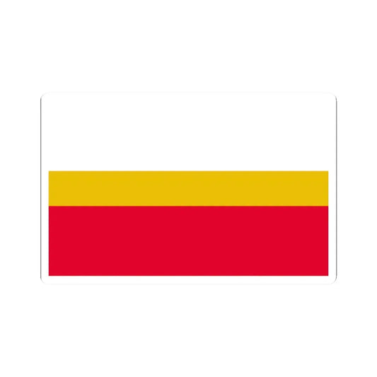 POL wojewodztwo małopolskie flag (Poland) STICKER Vinyl Kiss-Cut Decal 2 Inch White - The Sticker Space