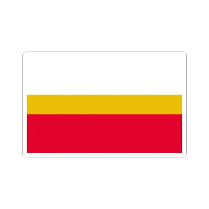 POL wojewodztwo małopolskie flag (Poland) STICKER Vinyl Kiss-Cut Decal 3 Inch White - The Sticker Space