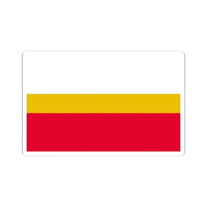 POL wojewodztwo małopolskie flag (Poland) STICKER Vinyl Kiss-Cut Decal 4 Inch White - The Sticker Space