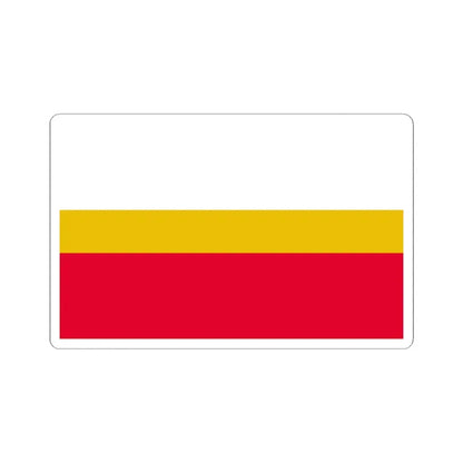 POL wojewodztwo małopolskie flag (Poland) STICKER Vinyl Kiss-Cut Decal 6 Inch White - The Sticker Space
