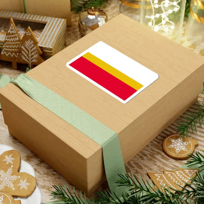 POL wojewodztwo małopolskie flag (Poland) STICKER Vinyl Kiss-Cut Decal - The Sticker Space