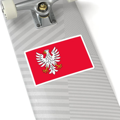 POL wojewodztwo mazowieckie flag (Poland) STICKER Vinyl Kiss-Cut Decal - The Sticker Space