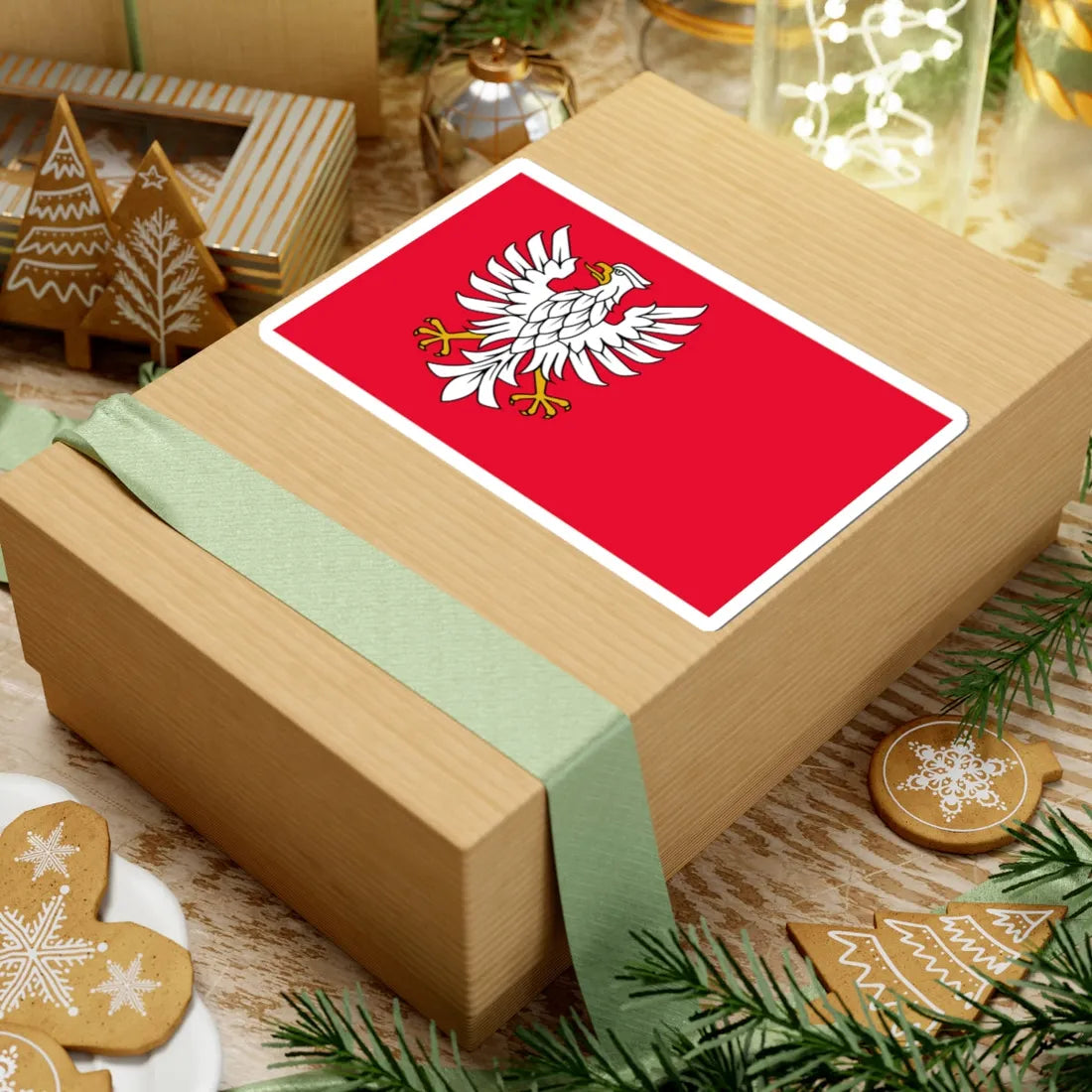 POL wojewodztwo mazowieckie flag (Poland) STICKER Vinyl Kiss-Cut Decal - The Sticker Space