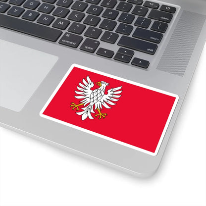 POL wojewodztwo mazowieckie flag (Poland) STICKER Vinyl Kiss-Cut Decal - The Sticker Space