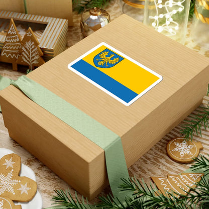 POL wojewodztwo opolskie flag formal (Poland) STICKER Vinyl Kiss-Cut Decal - The Sticker Space