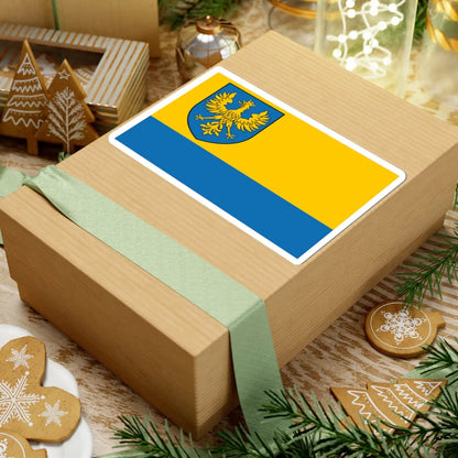 POL wojewodztwo opolskie flag formal (Poland) STICKER Vinyl Kiss-Cut Decal - The Sticker Space