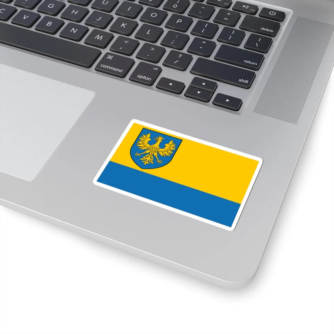 POL wojewodztwo opolskie flag formal (Poland) STICKER Vinyl Kiss-Cut Decal - The Sticker Space