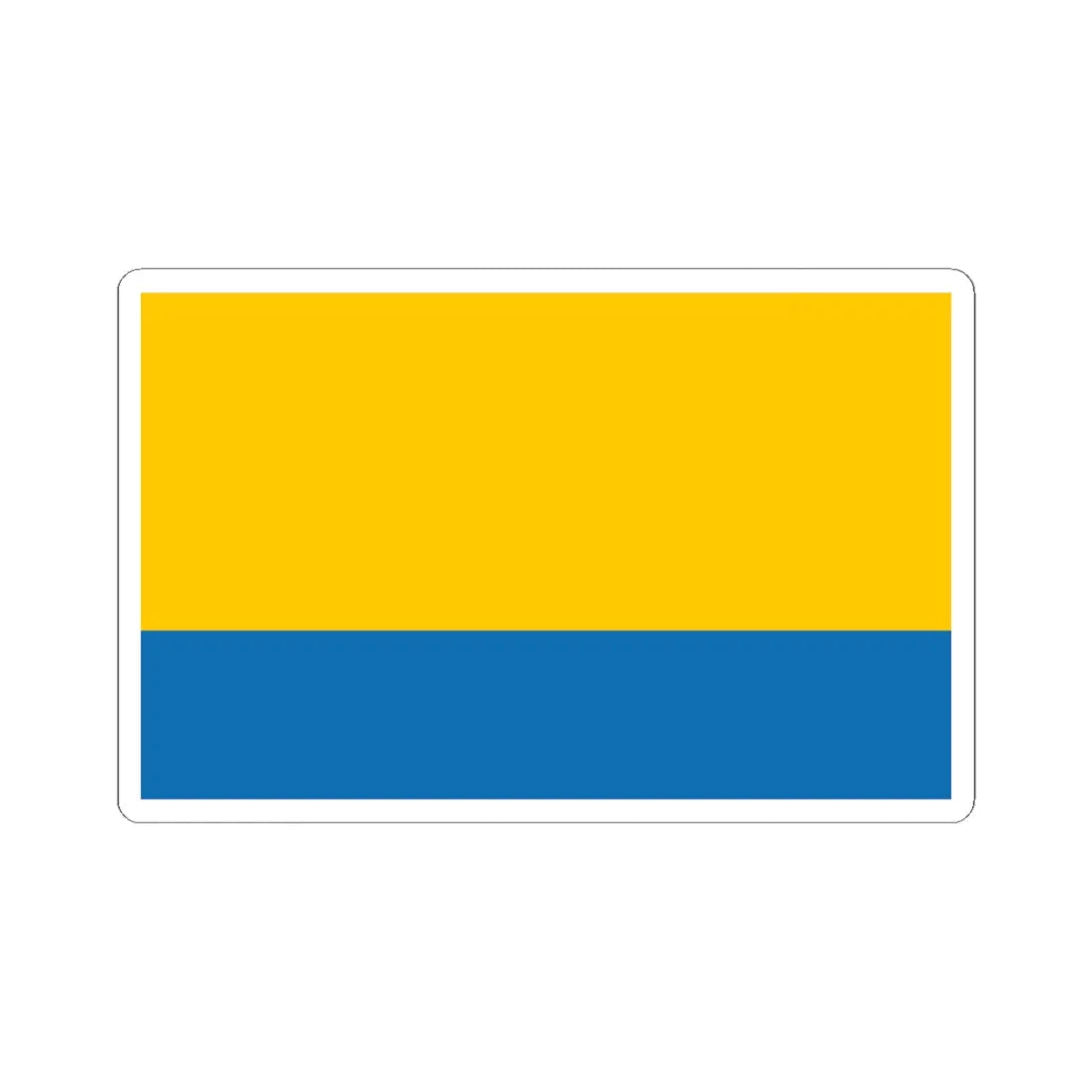 POL wojewodztwo opolskie flag (Poland) STICKER Vinyl Kiss-Cut Decal 6 Inch White - The Sticker Space