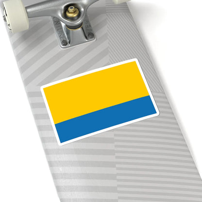 POL wojewodztwo opolskie flag (Poland) STICKER Vinyl Kiss-Cut Decal - The Sticker Space