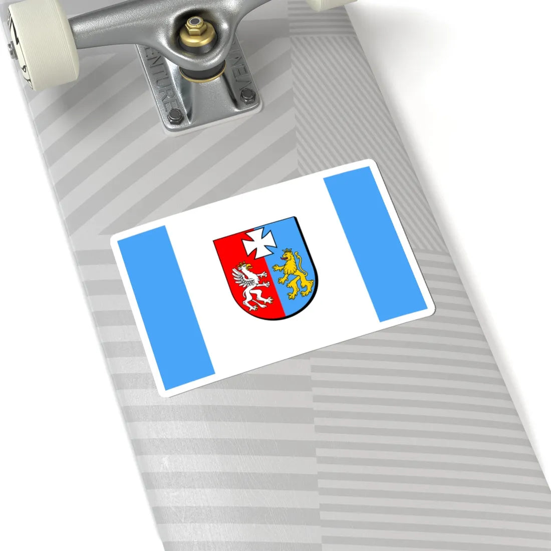 POL wojewodztwo podkarpackie flag (Poland) STICKER Vinyl Kiss-Cut Decal - The Sticker Space
