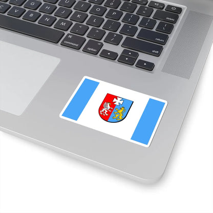 POL wojewodztwo podkarpackie flag (Poland) STICKER Vinyl Kiss-Cut Decal - The Sticker Space