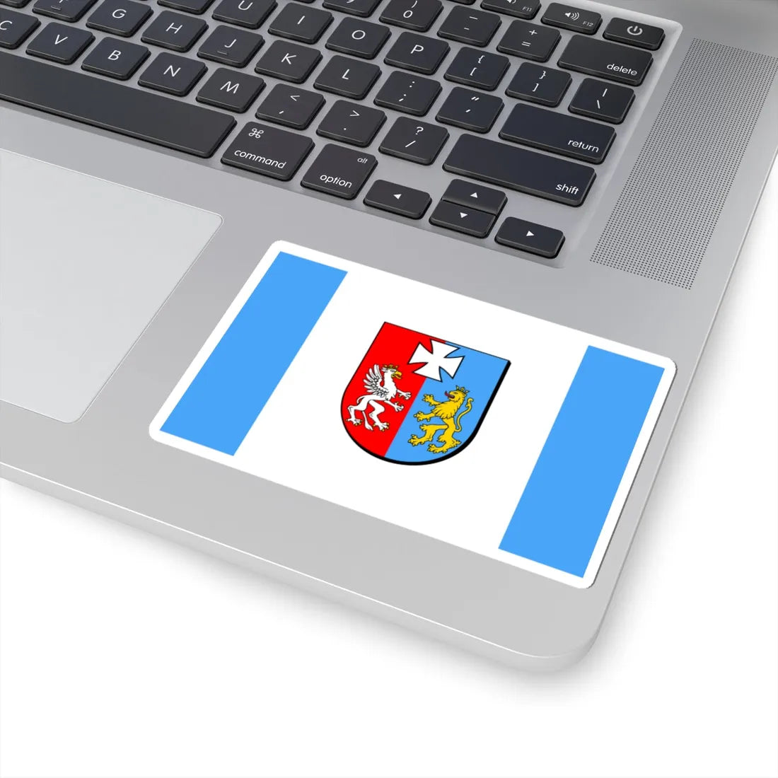 POL wojewodztwo podkarpackie flag (Poland) STICKER Vinyl Kiss-Cut Decal - The Sticker Space