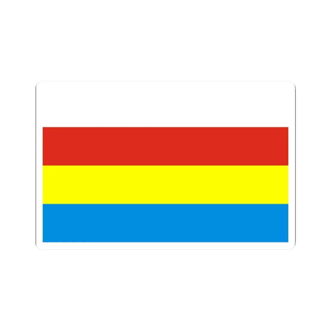 POL wojewodztwo podlaskie flag (Poland) STICKER Vinyl Kiss-Cut Decal 2 Inch White - The Sticker Space