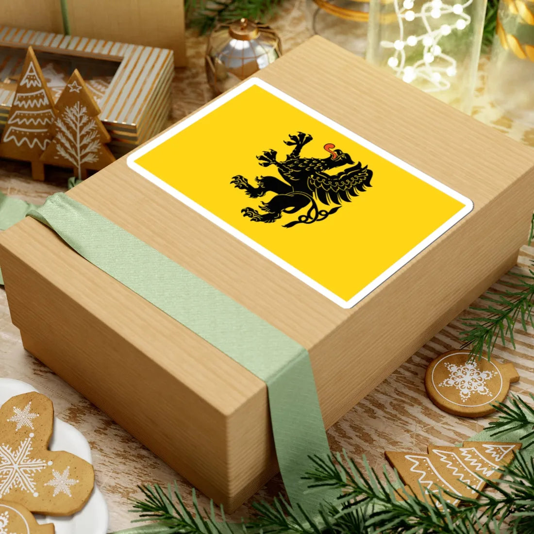 POL wojewodztwo pomorskie flag (Poland) STICKER Vinyl Kiss-Cut Decal - The Sticker Space