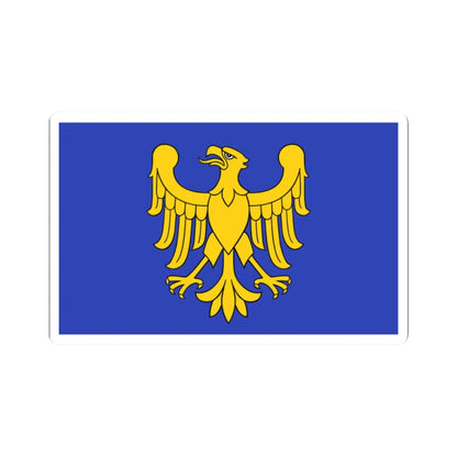 POL wojewodztwo slaskie flag formal (Poland) STICKER Vinyl Kiss-Cut Decal 2 Inch White - The Sticker Space