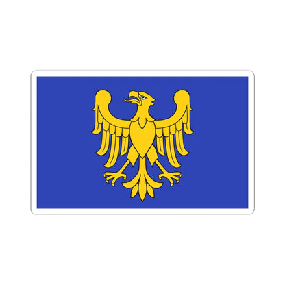 POL wojewodztwo slaskie flag formal (Poland) STICKER Vinyl Kiss-Cut Decal 3 Inch White - The Sticker Space