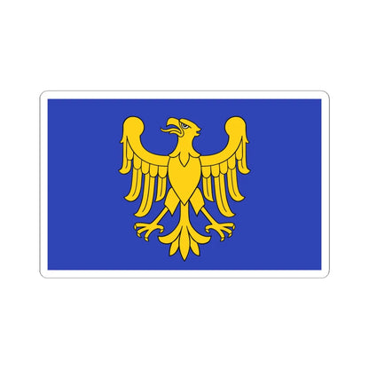 POL wojewodztwo slaskie flag formal (Poland) STICKER Vinyl Kiss-Cut Decal 6 Inch White - The Sticker Space