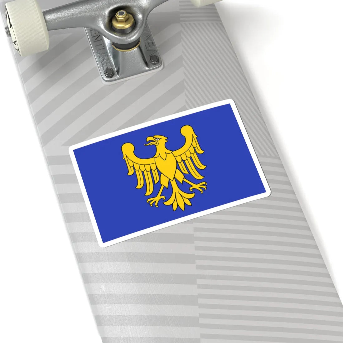 POL wojewodztwo slaskie flag formal (Poland) STICKER Vinyl Kiss-Cut Decal - The Sticker Space