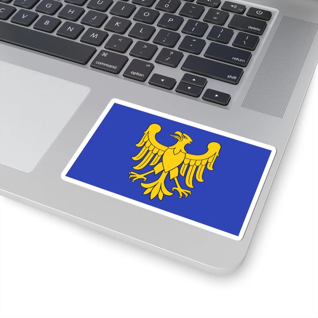 POL wojewodztwo slaskie flag formal (Poland) STICKER Vinyl Kiss-Cut Decal - The Sticker Space