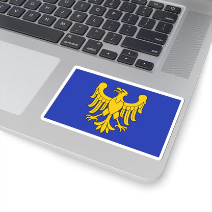 POL wojewodztwo slaskie flag formal (Poland) STICKER Vinyl Kiss-Cut Decal - The Sticker Space