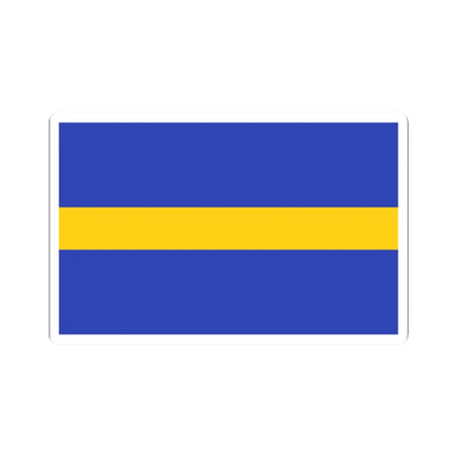 POL wojewodztwo slaskie flag (Poland) STICKER Vinyl Kiss-Cut Decal 2 Inch White - The Sticker Space