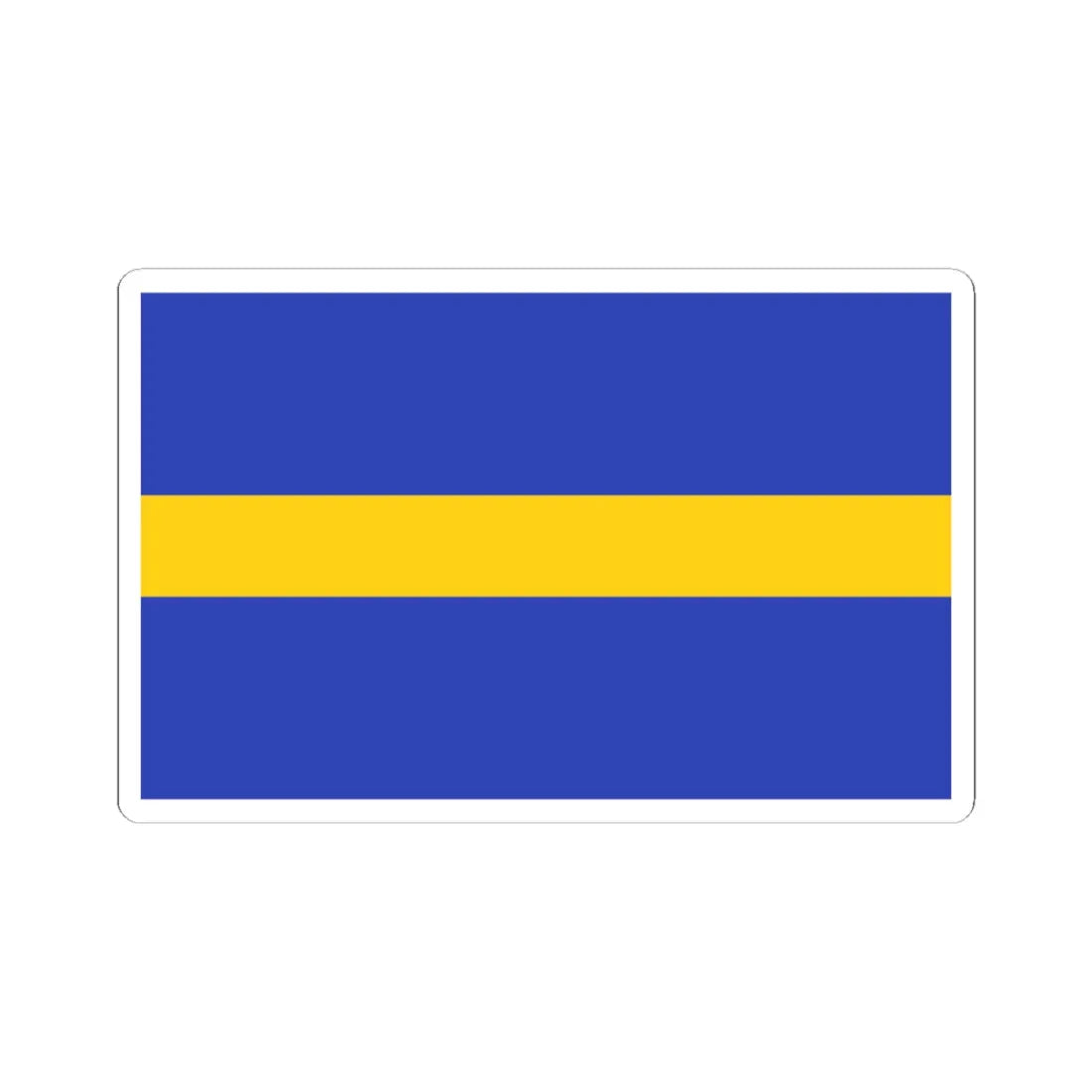 POL wojewodztwo slaskie flag (Poland) STICKER Vinyl Kiss-Cut Decal 3 Inch White - The Sticker Space