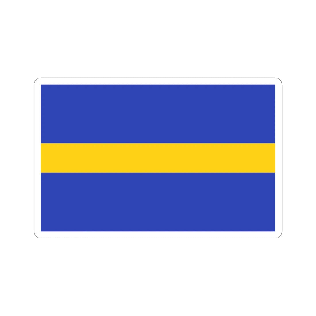 POL wojewodztwo slaskie flag (Poland) STICKER Vinyl Kiss-Cut Decal 6 Inch White - The Sticker Space