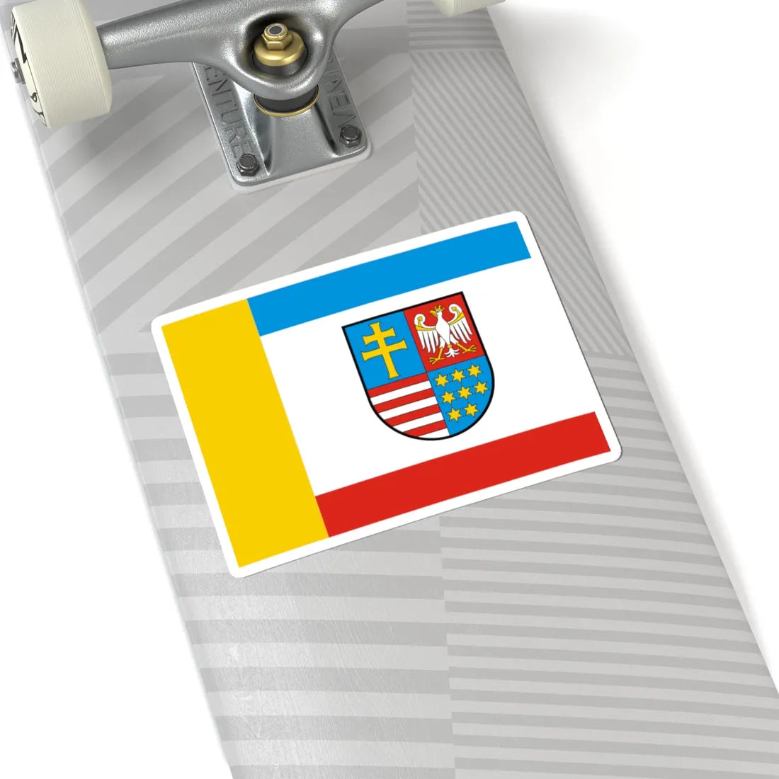 POL wojewodztwo swietokrzyskie flag (Poland) STICKER Vinyl Kiss-Cut Decal - The Sticker Space