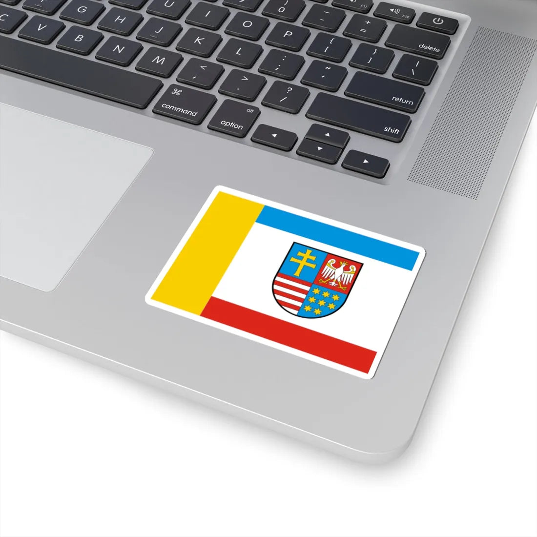 POL wojewodztwo swietokrzyskie flag (Poland) STICKER Vinyl Kiss-Cut Decal - The Sticker Space