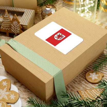 POL wojewodztwo zachodniopomorskie flag (Poland) STICKER Vinyl Kiss-Cut Decal - The Sticker Space