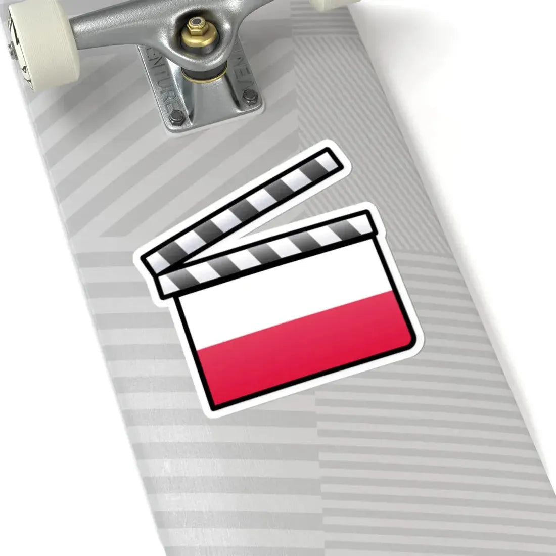 Poland film clapperboard (Poland) STICKER Vinyl Kiss-Cut Decal - The Sticker Space