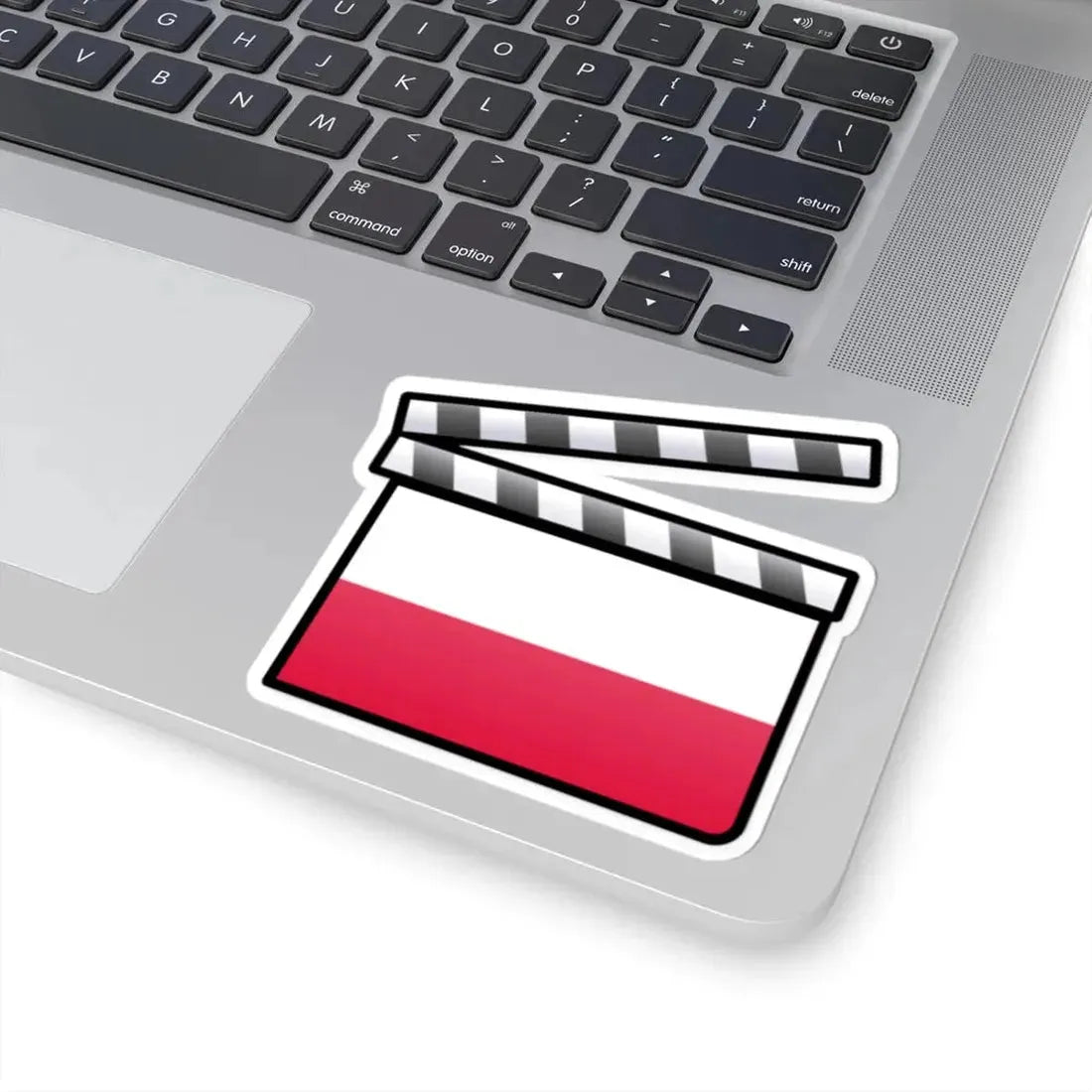 Poland film clapperboard (Poland) STICKER Vinyl Kiss-Cut Decal - The Sticker Space