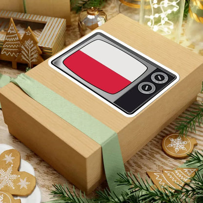 Poland flag tv (Poland) STICKER Vinyl Kiss-Cut Decal - The Sticker Space