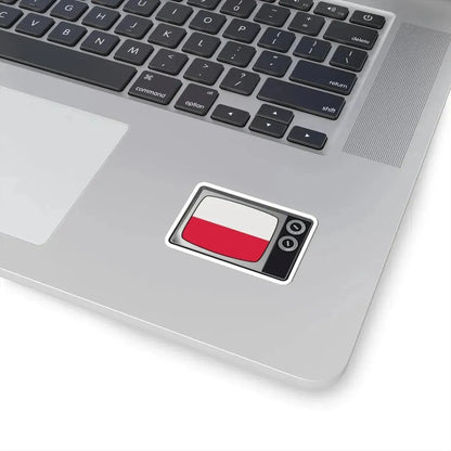 Poland flag tv (Poland) STICKER Vinyl Kiss-Cut Decal - The Sticker Space