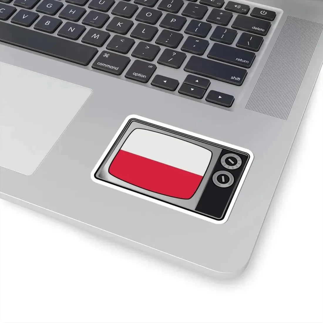 Poland flag tv (Poland) STICKER Vinyl Kiss-Cut Decal - The Sticker Space