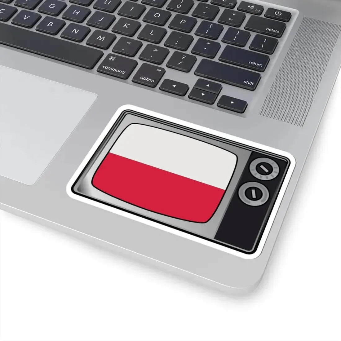Poland flag tv (Poland) STICKER Vinyl Kiss-Cut Decal - The Sticker Space