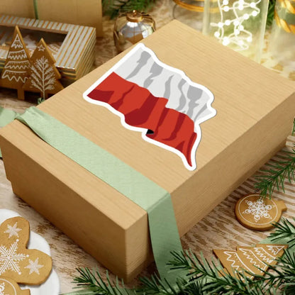 Poland flag waving icon (Poland) STICKER Vinyl Kiss-Cut Decal - The Sticker Space