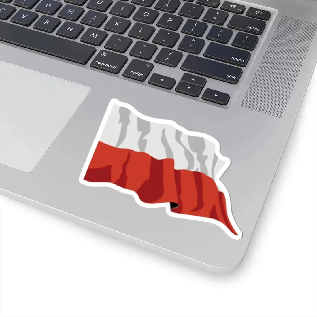 Poland flag waving icon (Poland) STICKER Vinyl Kiss-Cut Decal - The Sticker Space