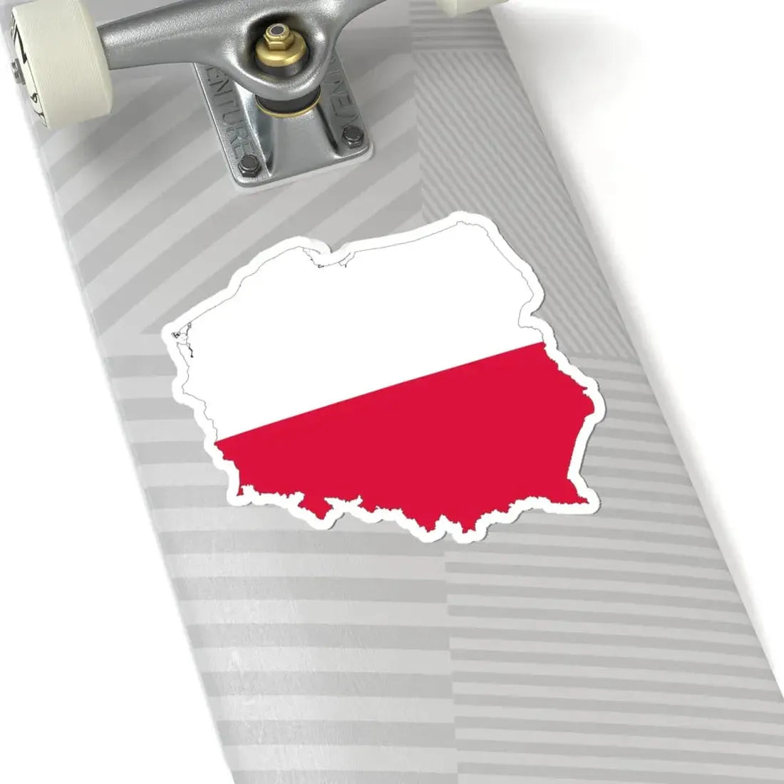 Poland-Flagmap (Poland) STICKER Vinyl Kiss-Cut Decal - The Sticker Space