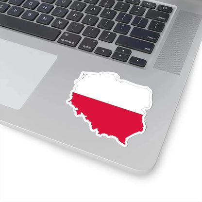 Poland-Flagmap (Poland) STICKER Vinyl Kiss-Cut Decal - The Sticker Space