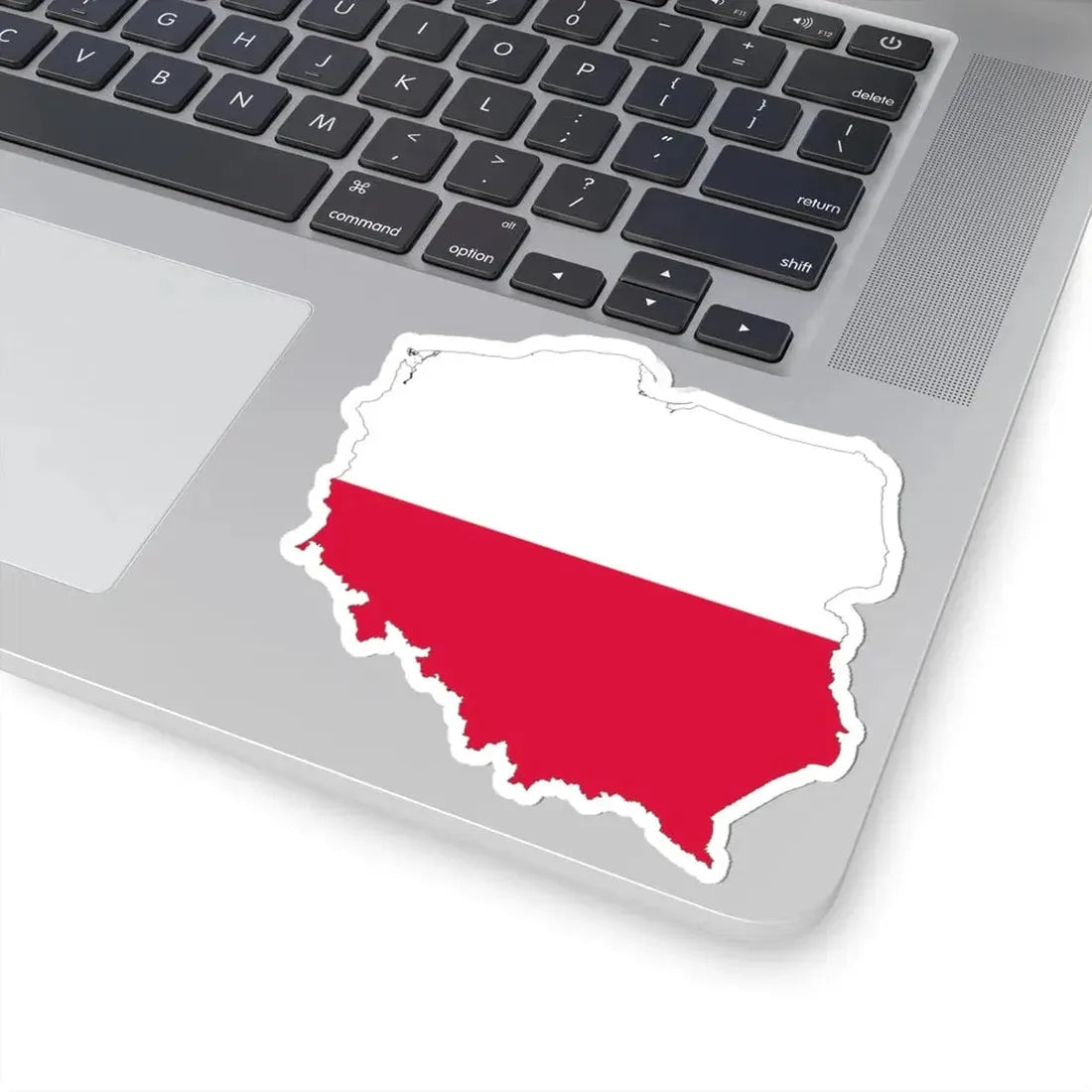 Poland-Flagmap (Poland) STICKER Vinyl Kiss-Cut Decal - The Sticker Space