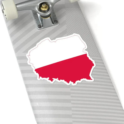 Poland map flag (Poland) STICKER Vinyl Kiss-Cut Decal - The Sticker Space