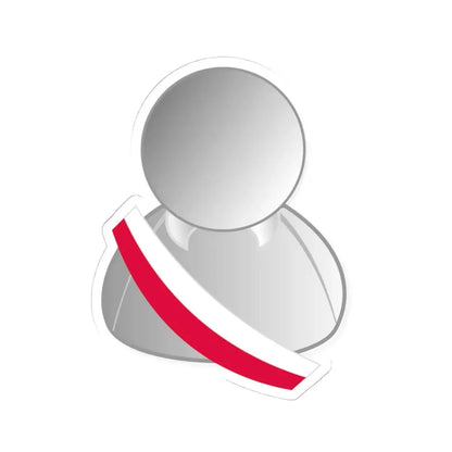 Poland politic personality icon (Poland) STICKER Vinyl Kiss-Cut Decal 4 Inch White - The Sticker Space