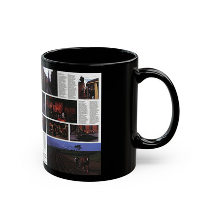 Poland - The Face and Faith 1 (1982) (Map) Black Coffee Mug-The Sticker Space