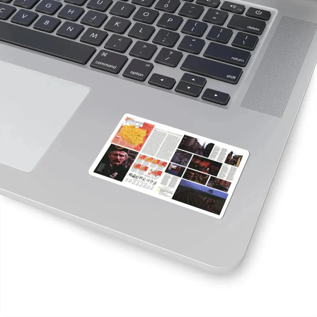 Poland - The Face and Faith 1 (1982) (Map) STICKER Vinyl Kiss-Cut Decal - The Sticker Space