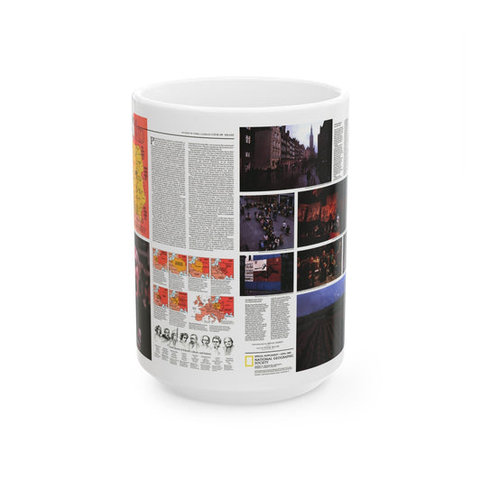 Poland - The Face and Faith 1 (1982) (Map) White Coffee Mug-15oz-The Sticker Space