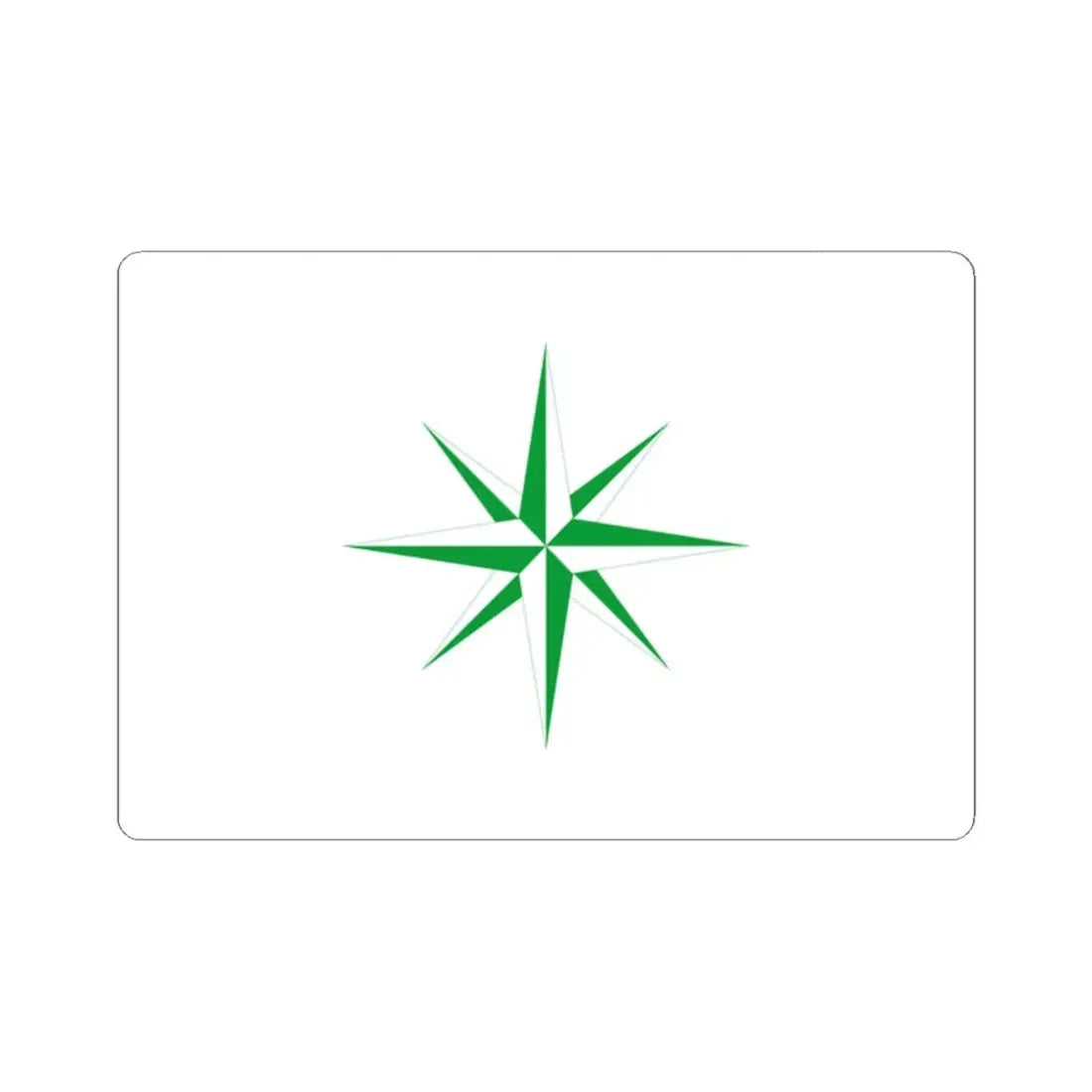 Polar Star Canadian Flag Proposal 1962 (Canada) STICKER Vinyl Kiss-Cut Decal 2 Inch White - The Sticker Space