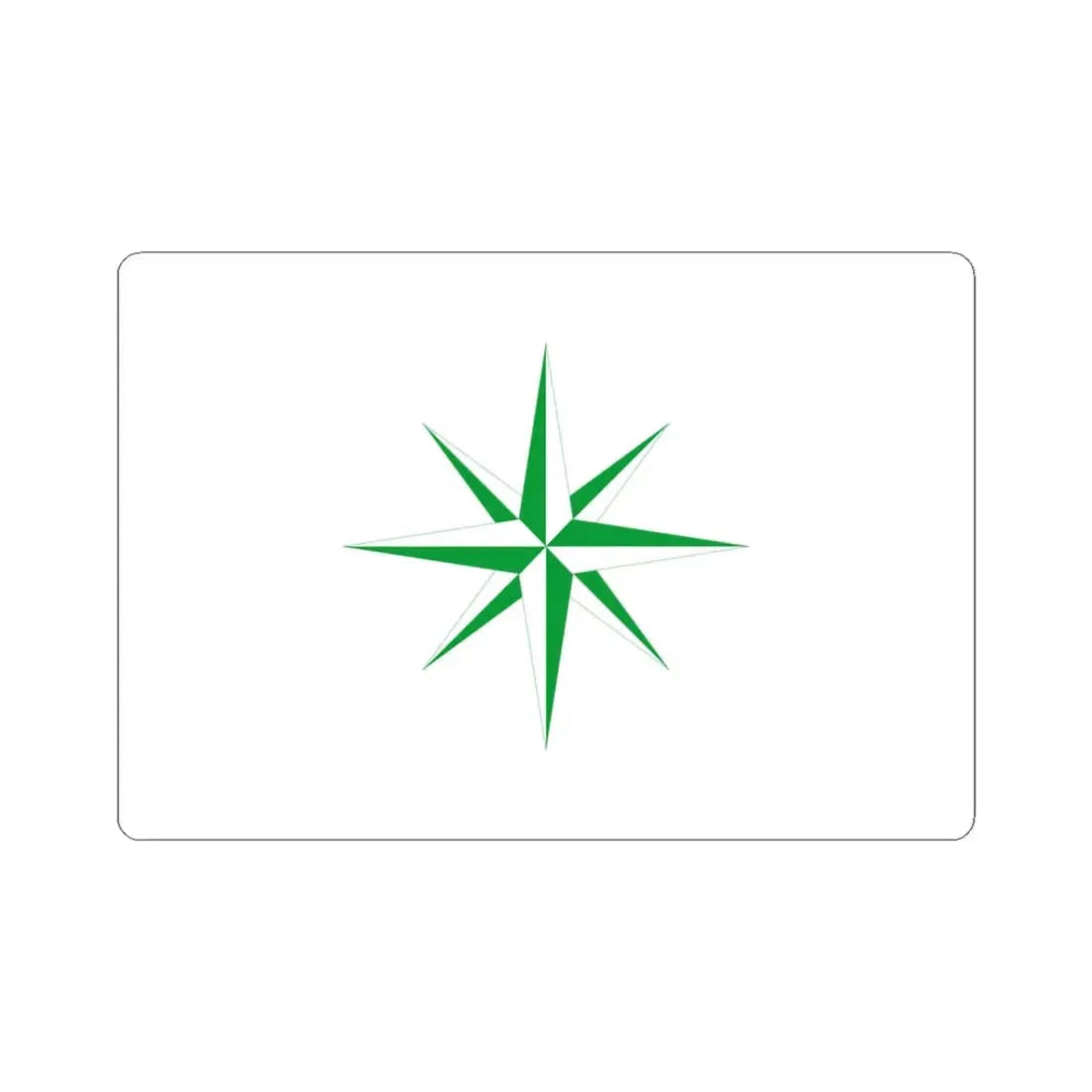 Polar Star Canadian Flag Proposal 1962 (Canada) STICKER Vinyl Kiss-Cut Decal 3 Inch White - The Sticker Space